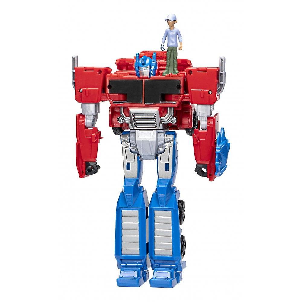 Transformers Optimus Prime and Robby Malto Spin Change EarthSpark Figure