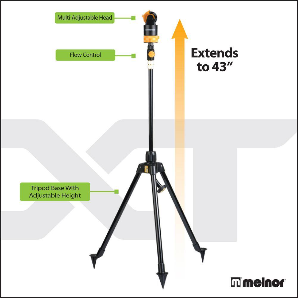 Melnor 6 Pattern Flow Control Sprinkler on Tripod 15752