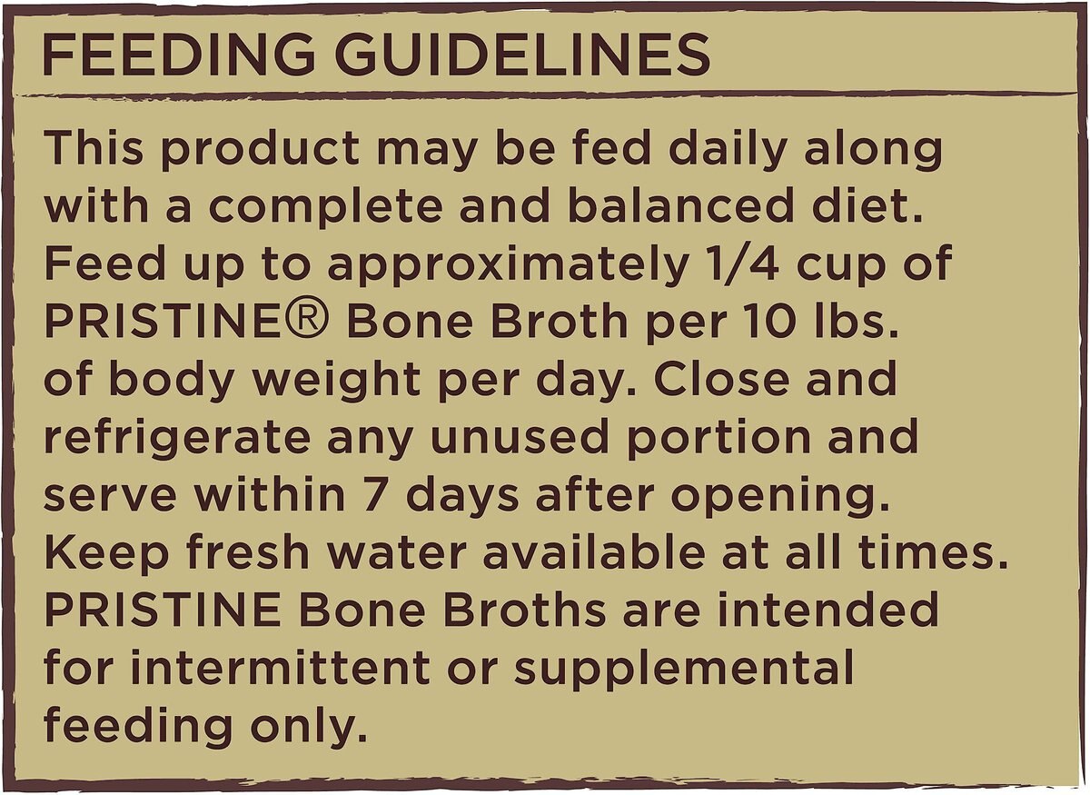 Castor and Pollux PRISTINE Grass-Fed Beef Bone Broth With Turmeric Dog Food Topper