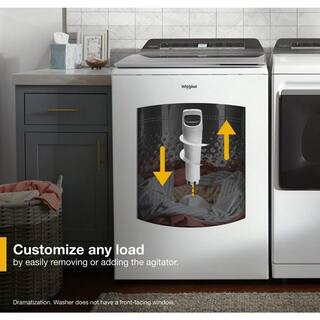 Whirlpool 5.2 - 5.3 cu. ft. Smart Top Load Washing Machine in White with 2 in 1 Removable Agitator ENERGY STAR WTW8127LW