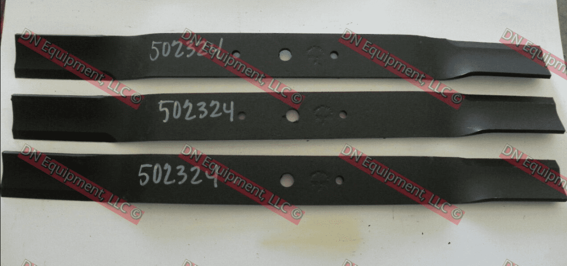 King Kutter 502324 72" Finish Mower Blades Set of 3, Replacement