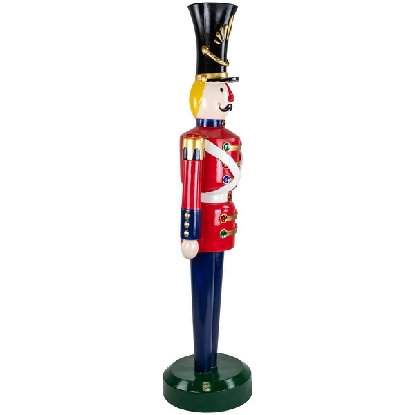 Fiberglass Commercial Christmas Toy Solider Soldier With Jewels 6.25'