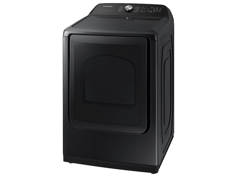 Samsung DVE52A5500V 7.4 Cu. Ft. Smart Electric Dryer With Steam Sanitize+ In Brushed Black