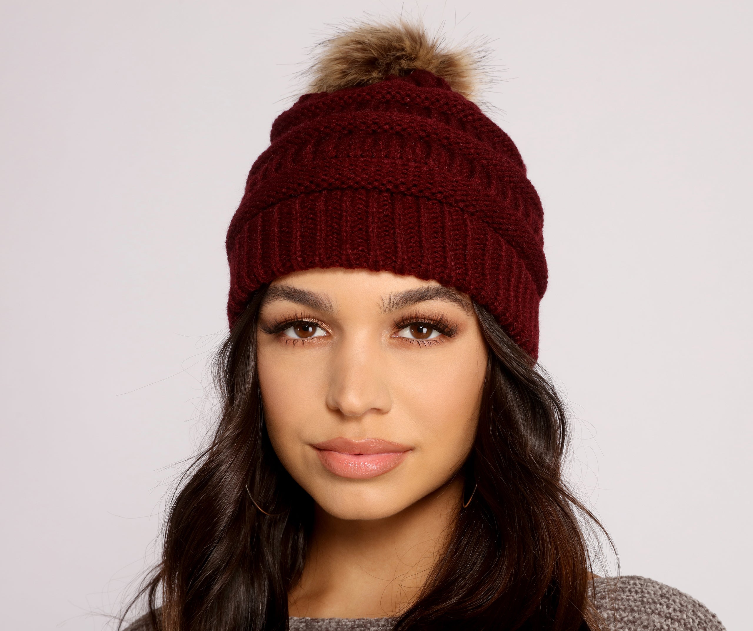 So Basic Knit Pom Beanie