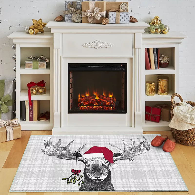 Mohawk® Home Prismatic Holiday Moose Grey Rug