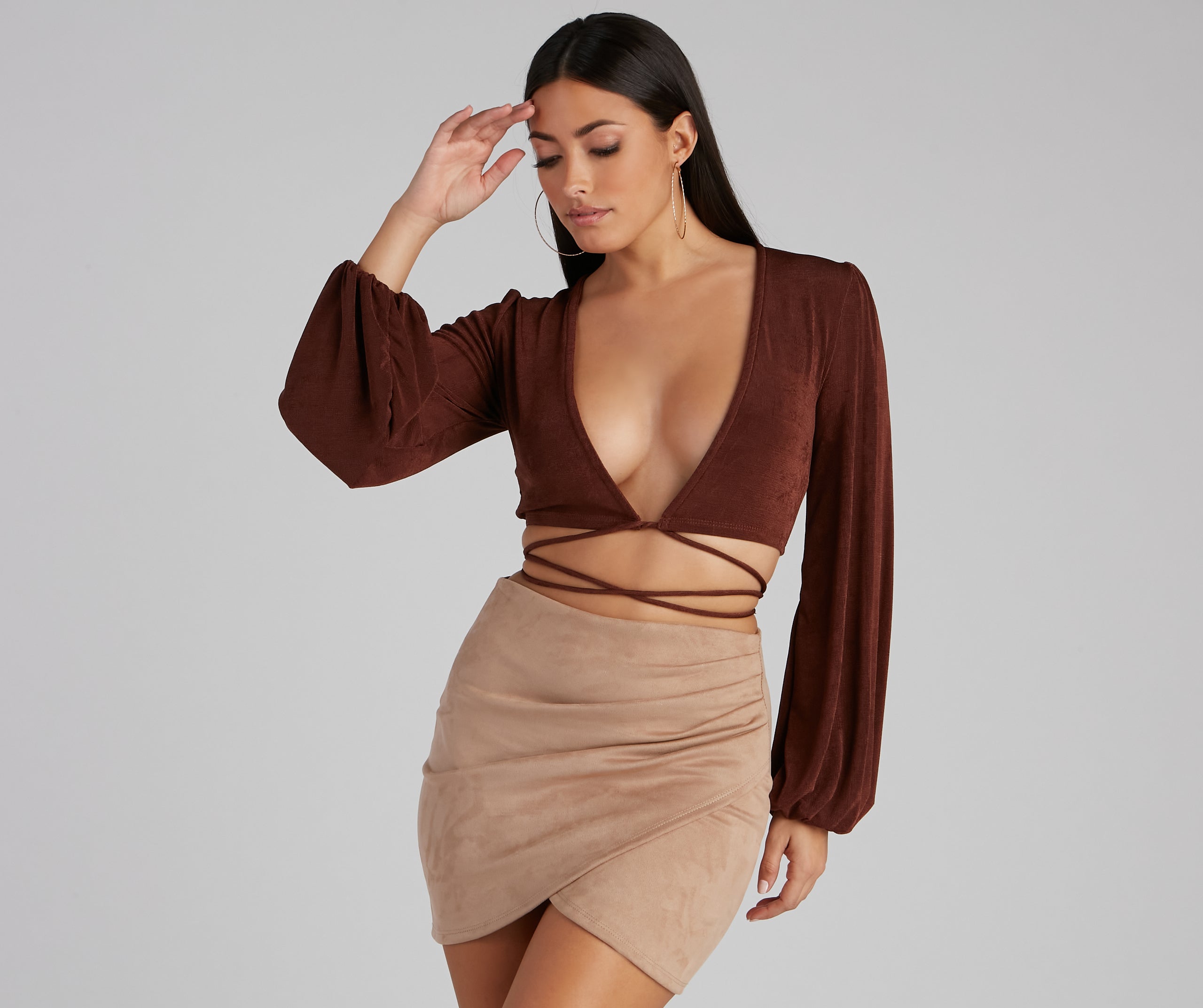 Chic Vibes Only Surplice Wrap Top