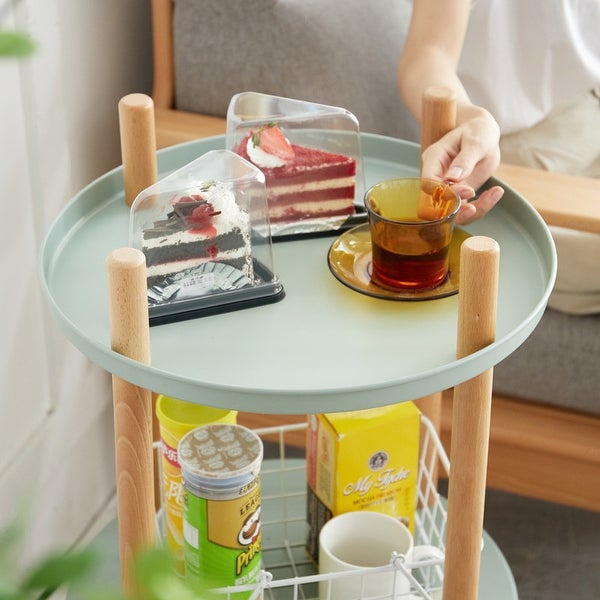 3 Tier Rotating Standing Storage Shelf