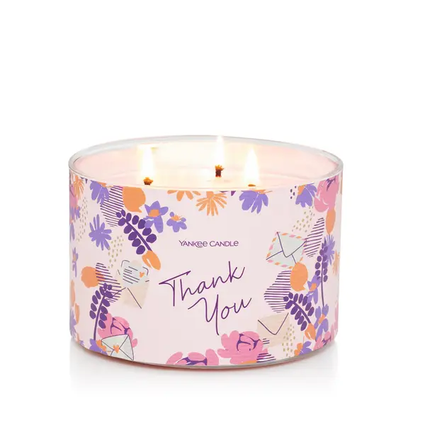 Yankee Candle 3-Wick Thank You Novelty Candle