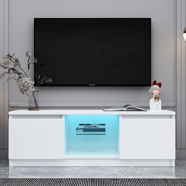 47 inch Modern LED TV Stand Entertainment Center Media Storage TV Cabinet