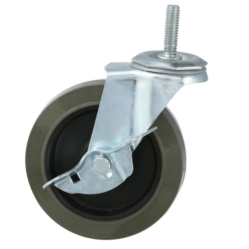 HDX 4 in. Industrial Casters with Bumper (4-Pack) 30260PS-2