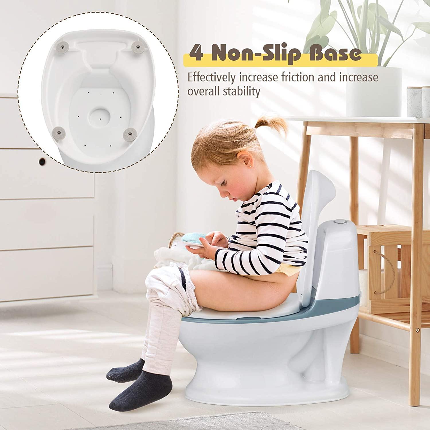 BABY JOY Realistic Potty Training Toilet, Potty Seat