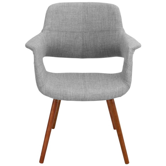 Vintage Flair Mid Century Chair in Light Grey by L...