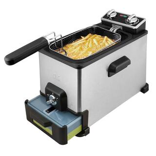 KALORIK 4.0 L XL Deep Fryer with Oil Filtration System FT 44466 BK