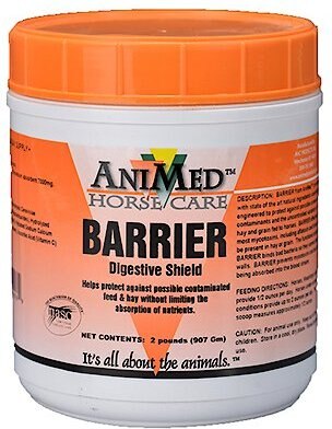 AniMed Barrier Digestive Shield Horse Supplement， 2-lb tub