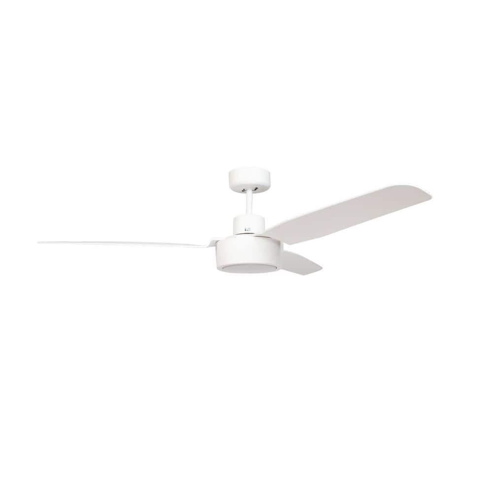 52 in Indoor White Ceiling Fan with Wall Switch