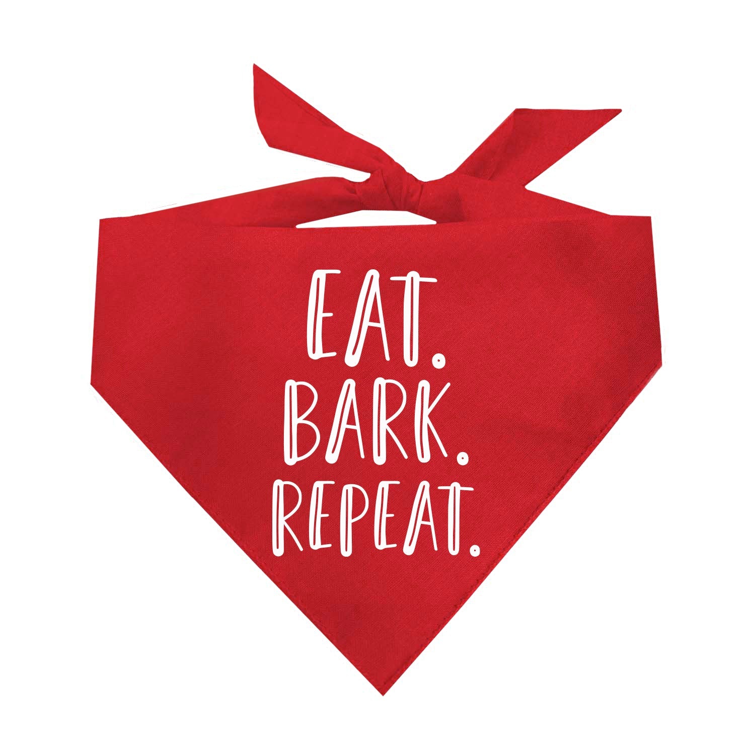 Eat. Bark. Repeat Triangle Dog Bandana