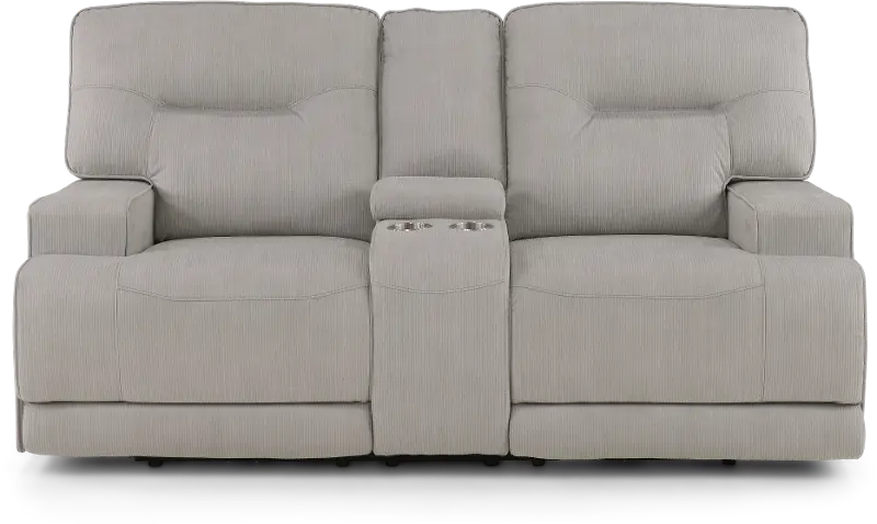 Stanza Sterling Gray Power Reclining Loveseat