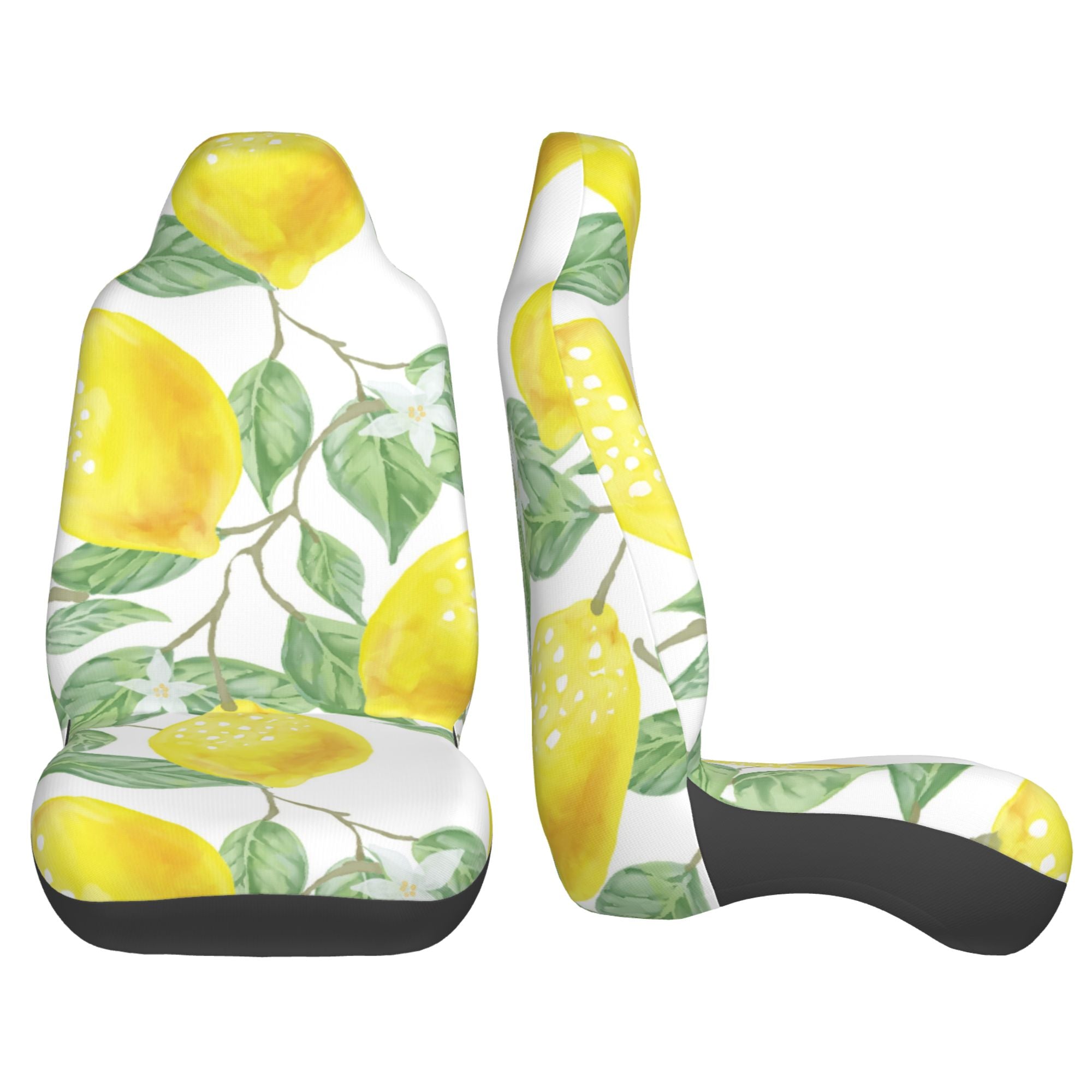 ZICANCN Car Seat Cover Lemon Watercolor Car Front Seat Covers Protectors ， Automotive Seat Covers for Cars Trucks Suv