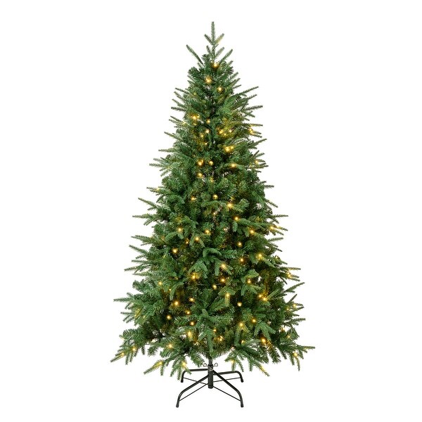 National Tree Company 6 ft. FeelReal Duxbury Tree with Warm White LED Lights