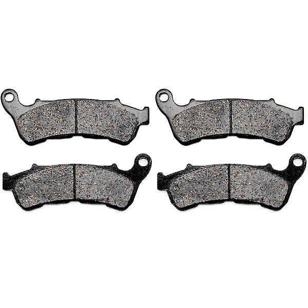 Front Brake Pads Compatible with 2008-2010 Suzuki C109R C109RT Boulevard - Non-Metallic Organic NAO Brake Pads Set