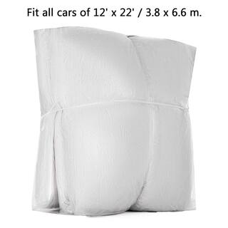 VEVOR Plastic 22 ft. x 12 ft. Car Cover Disposable Car Covers Universal Car Cover Waterproof Dust-Proof Full Cover (10-Pieces) CY10BZSLCZ0000001V0