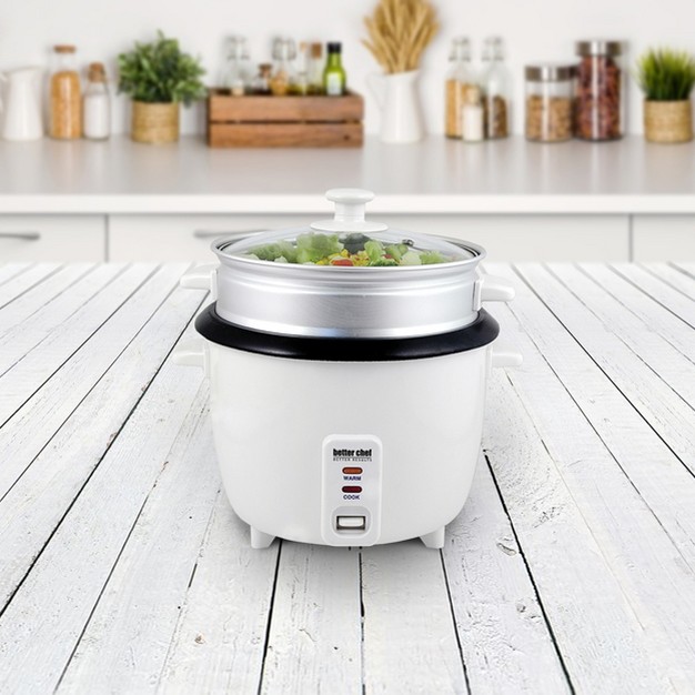 Better Chef 5 cup Rice Cooker With Food Steamer