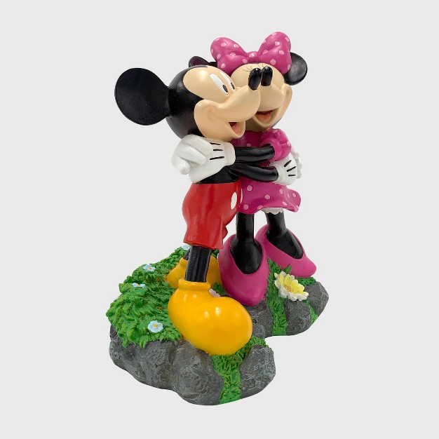 Mickey And Minnie Mouse Hugging Resin Statue