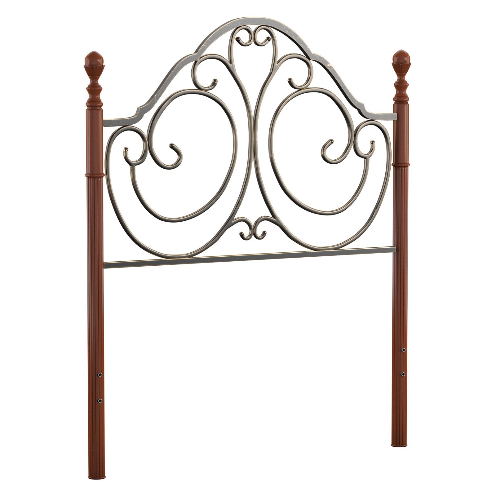 Weston Home Waterford Twin Metal Poster Bed - Cherry