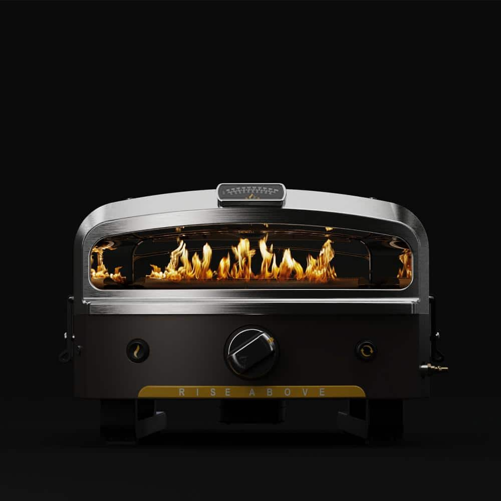 HALO Versa16 Dual-Burner Propane Outdoor Pizza Oven Combo (Oven with Peel Kit) HZ-1004-MVA