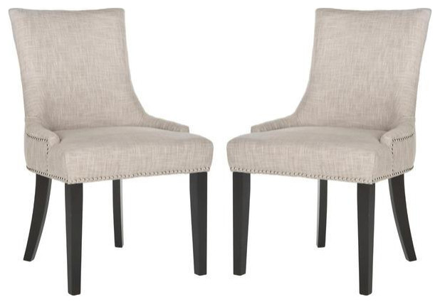 De De 19 quotDining Chair  Set of 2  Silver Nail Heads  Gray   Transitional   Dining Chairs   by Rustic Home Furniture Deco  Houzz