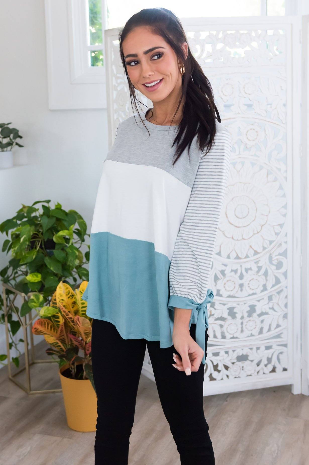 Express Yourself Modest Block Top