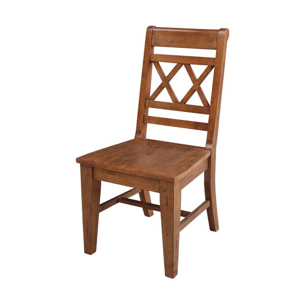 Double X-Back Chair， Set of Two