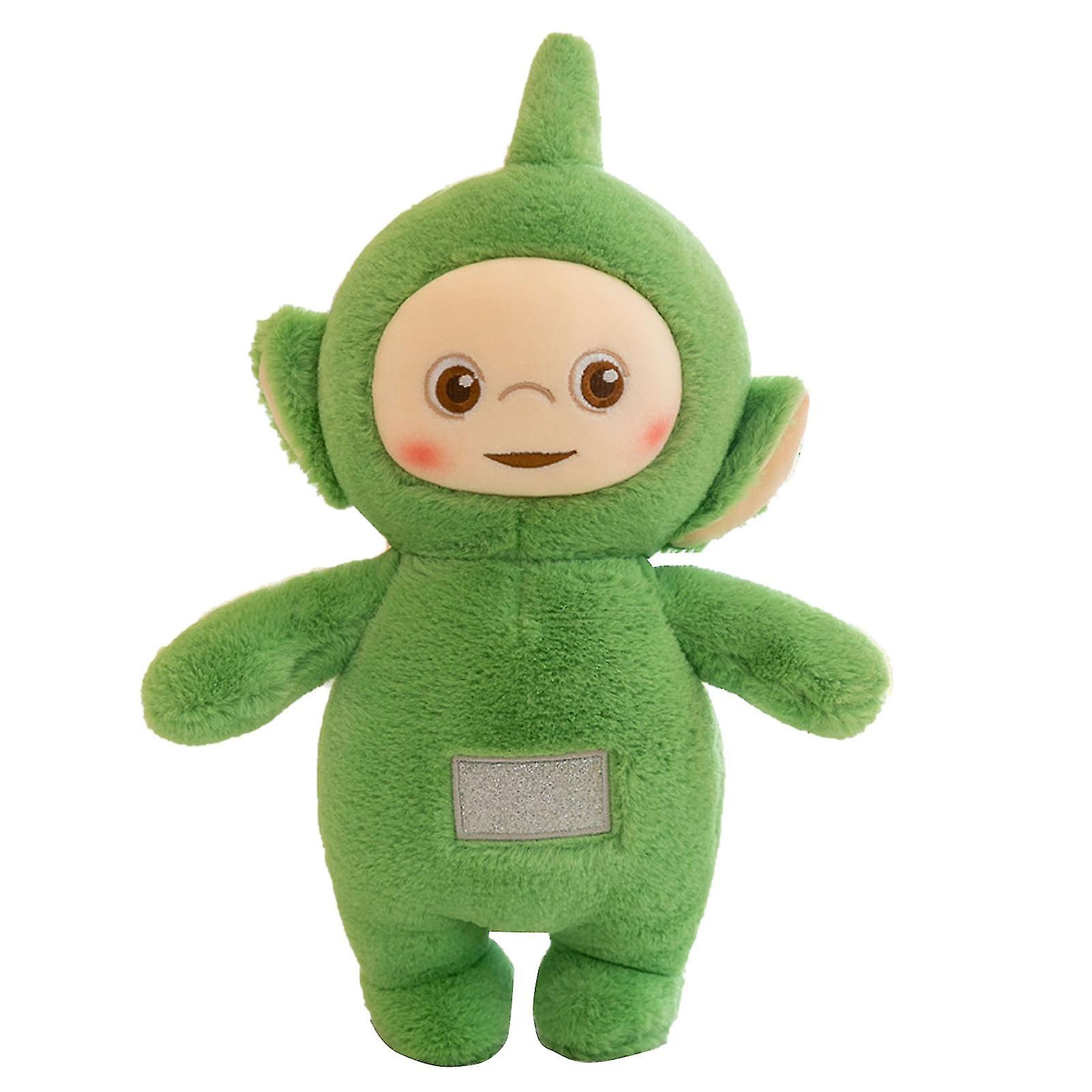 Stuffed Toy Soft Exquisite 3D Cotton Cute Expression Smoothing Bright Colors Plush Toy for Kids Girl Gifting Green 11.8in