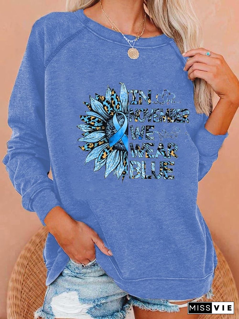 Women's Diabetes Awareness Casual Sweatshirt