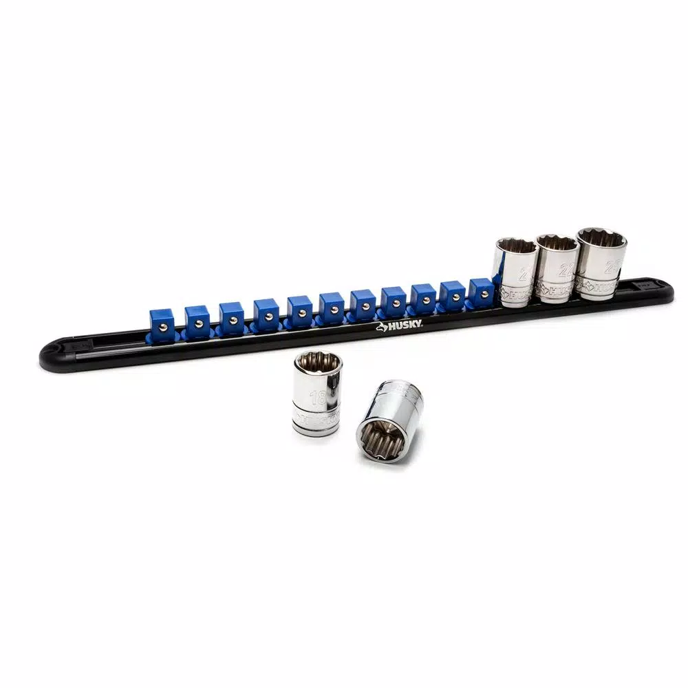 Husky 1/2 in. Swivel Magnetic Socket Rail and#8211; XDC Depot