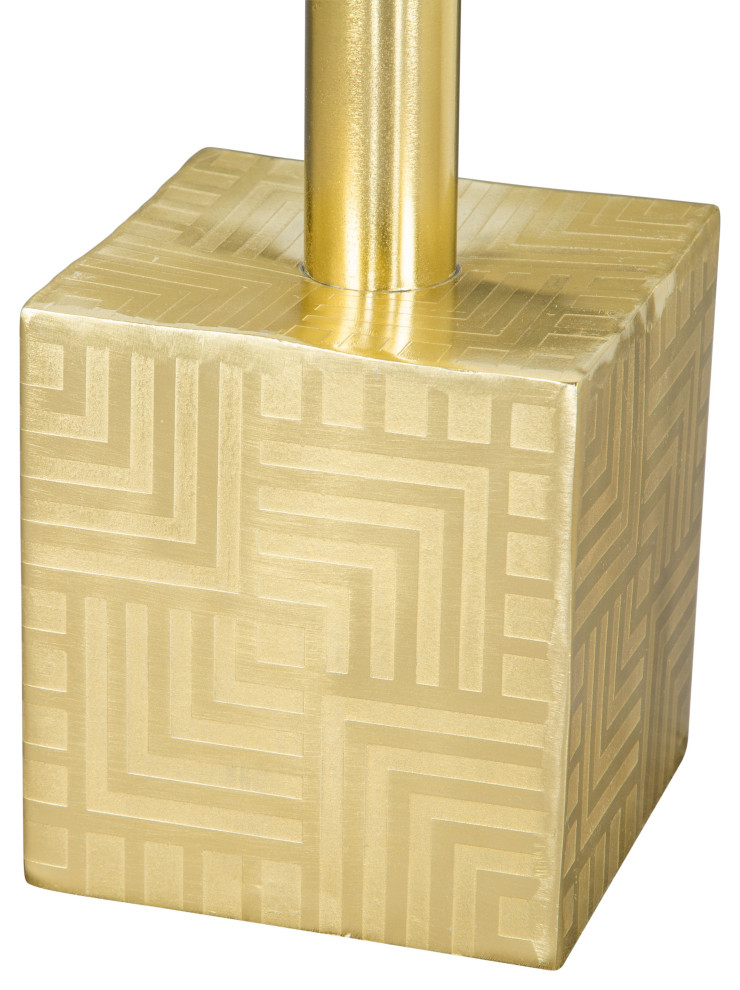 Josef Side Table White  ampGold   Contemporary   Side Tables And End Tables   by reecefurniture  Houzz