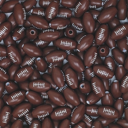 S S Worldwide Football Beads   Pack of 600