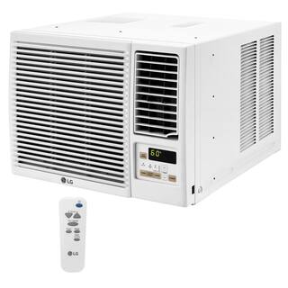 LG 7500 BTU 115-Volt Window Air Conditioner LW8016HR with Cool Heat and Remote in White LW8016HR