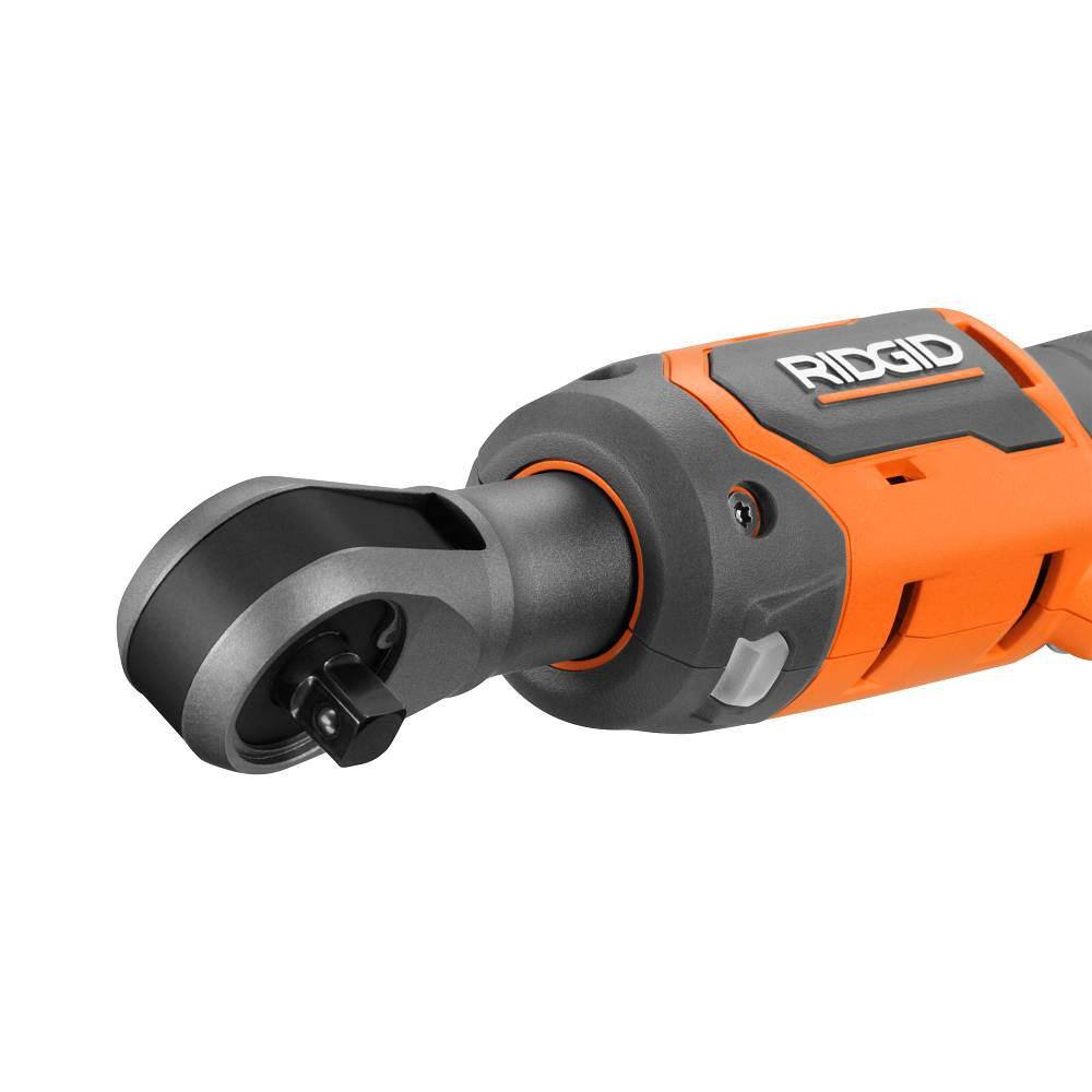 RIDGID 18V Brushless Cordless 38 in. Ratchet (Tool Only) R866011B