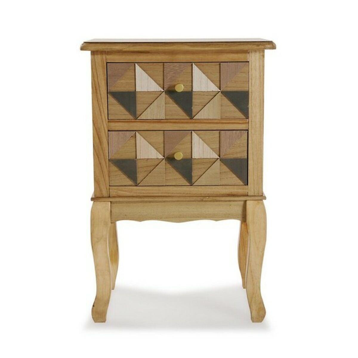 Nightstand versa elva wood mdf wood/fir wood (33，5 x 67 x 45 cm)