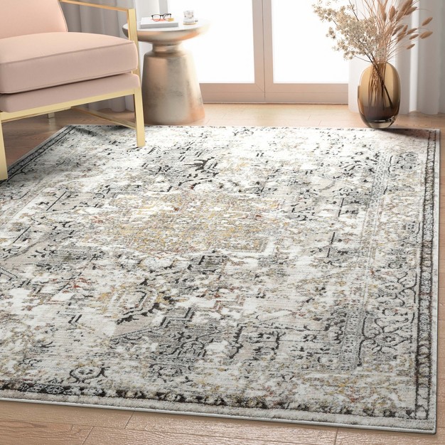 Well Woven Abstract Medallion Vintage Area Rug