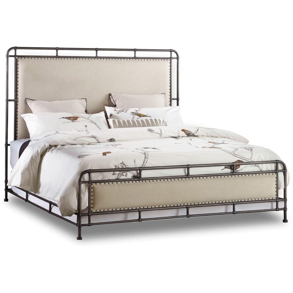 Hooker Furniture King Metal Panel Bed Frame from the Studio 7H