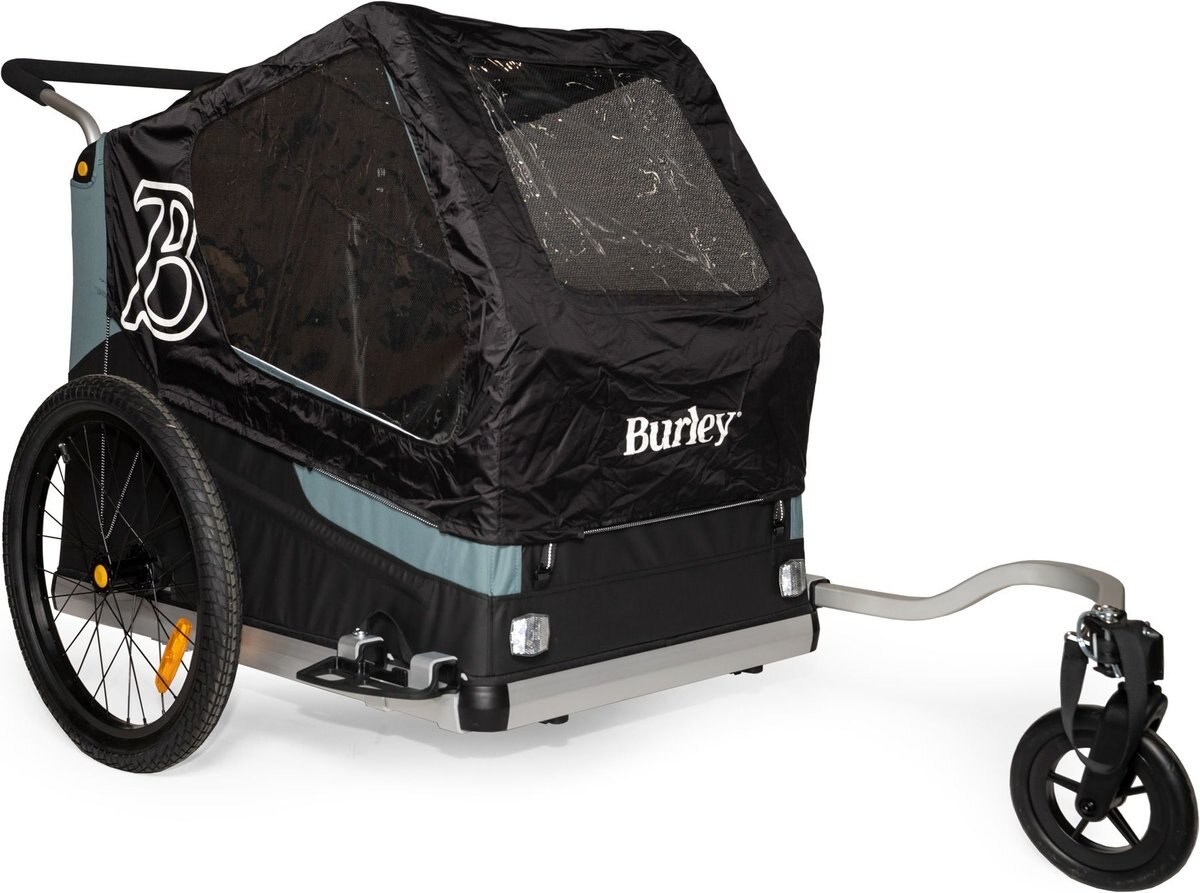 Burley Bark Ranger Rain Cover Bicycle Trailer Accessory， Black