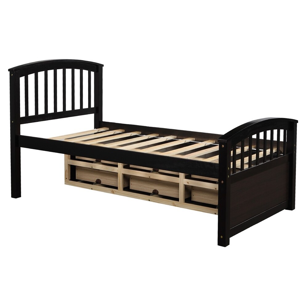 Taylor   Olive Freesia Twin size Storage Bed