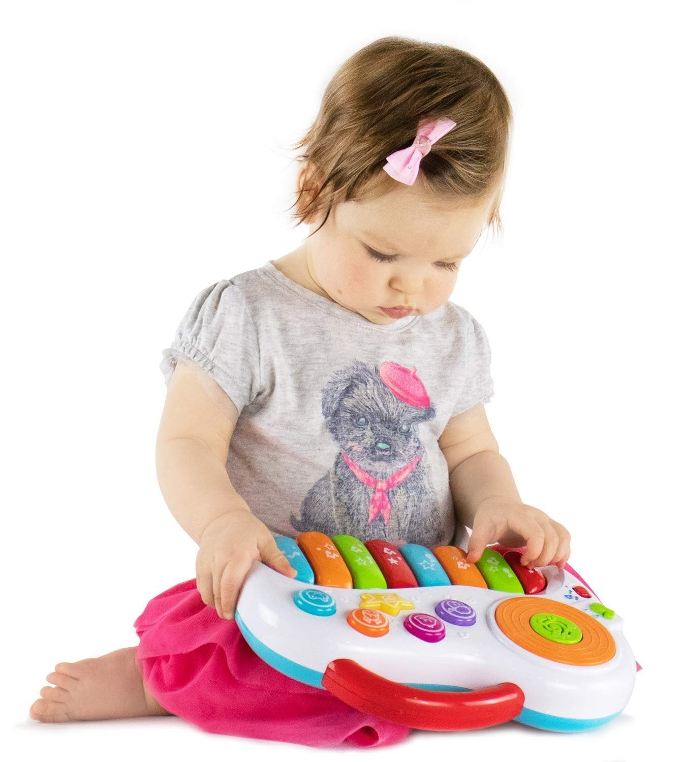 KiddoLab Toddler Piano Learning Toy DJ Mixer. Colorful Kids Musical Instruments Educational Development Toy. Electronic Play Piano Musical Toy. Kids Keyboard Piano Music Toys 12 Months+