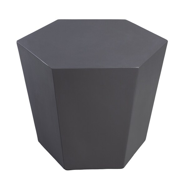 UPHA Outdoor 24inch Concrete Accent Side Table，Coffee Table