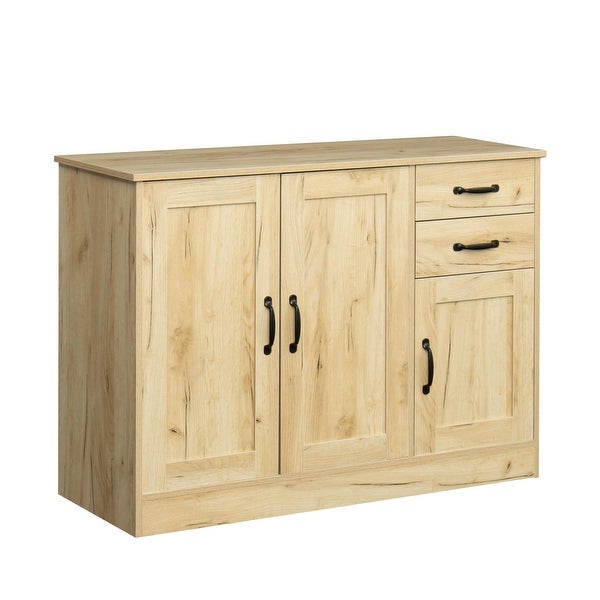 Wood Buffet Sideboard with 2 doors 1 Storage and 2drawers