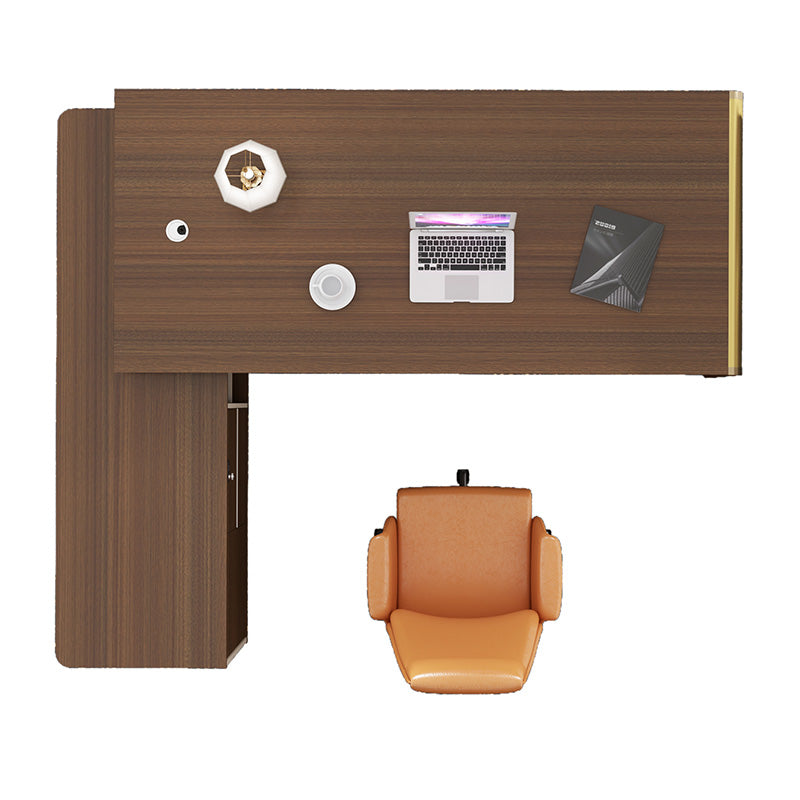 ANDERSON Executive Desk 2.0M Reversible - Australian Gold Oak