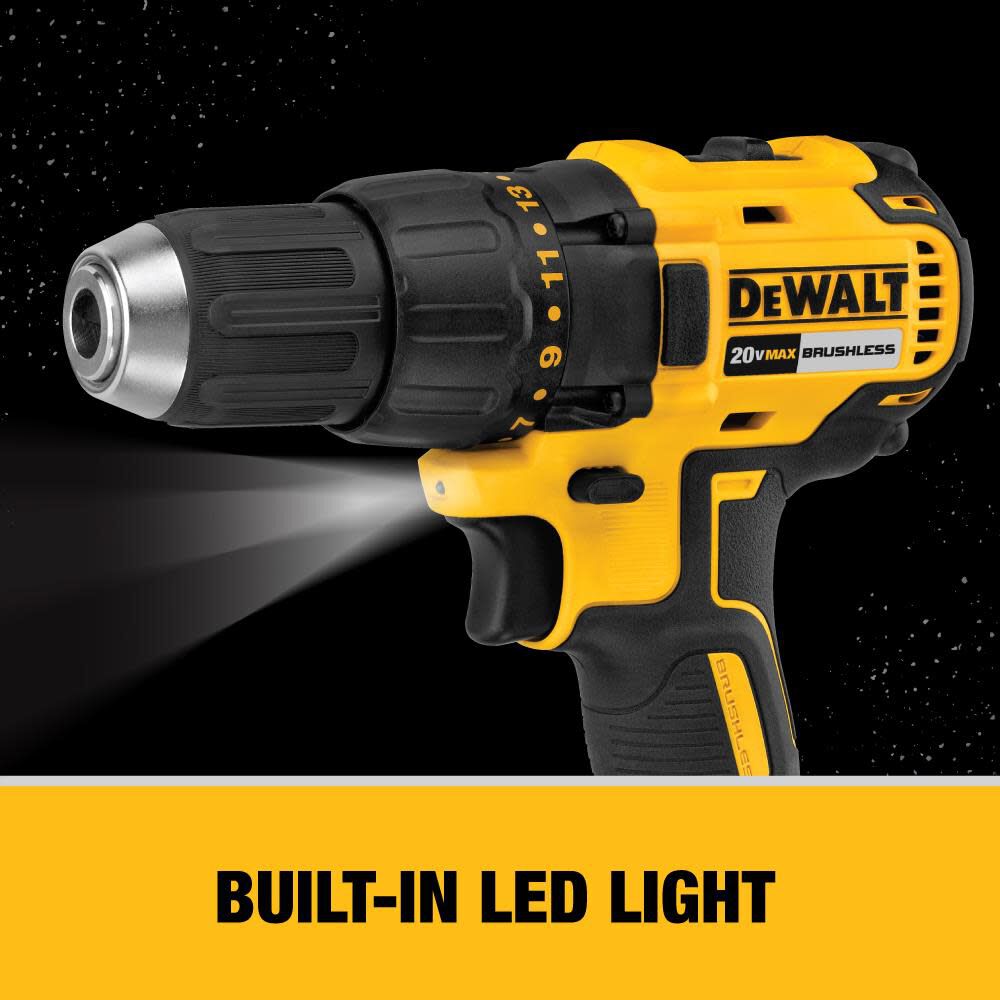 DEWALT 20 V MAX Compact Brushless Drill/Driver Kit DCD777C2 from DEWALT