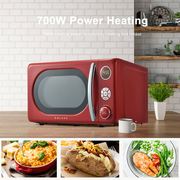 Galanz 0.7 cu ft Retro Red Microwave Oven